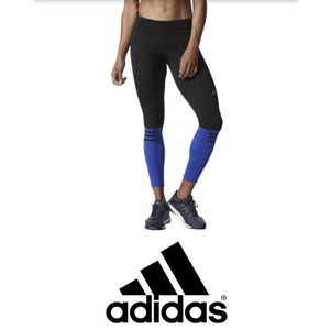 NWT Adidas Climalite Active Response Leggings, Small, Zippers Colorblock Stripes